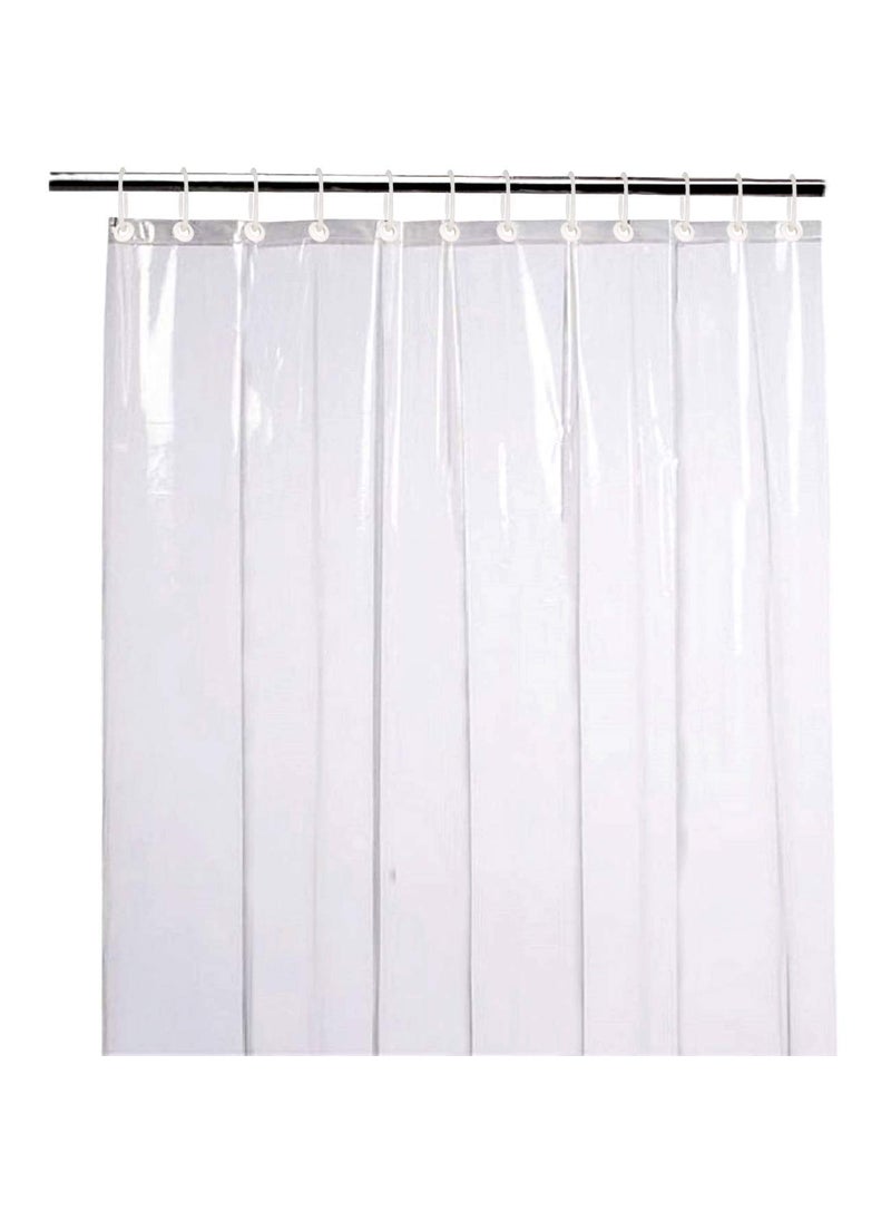 craft city - CRAFT CITY AC PCV Transparent Curtain for Door Bedroom Living Room Office 7ft Pack of 1 - Image 1