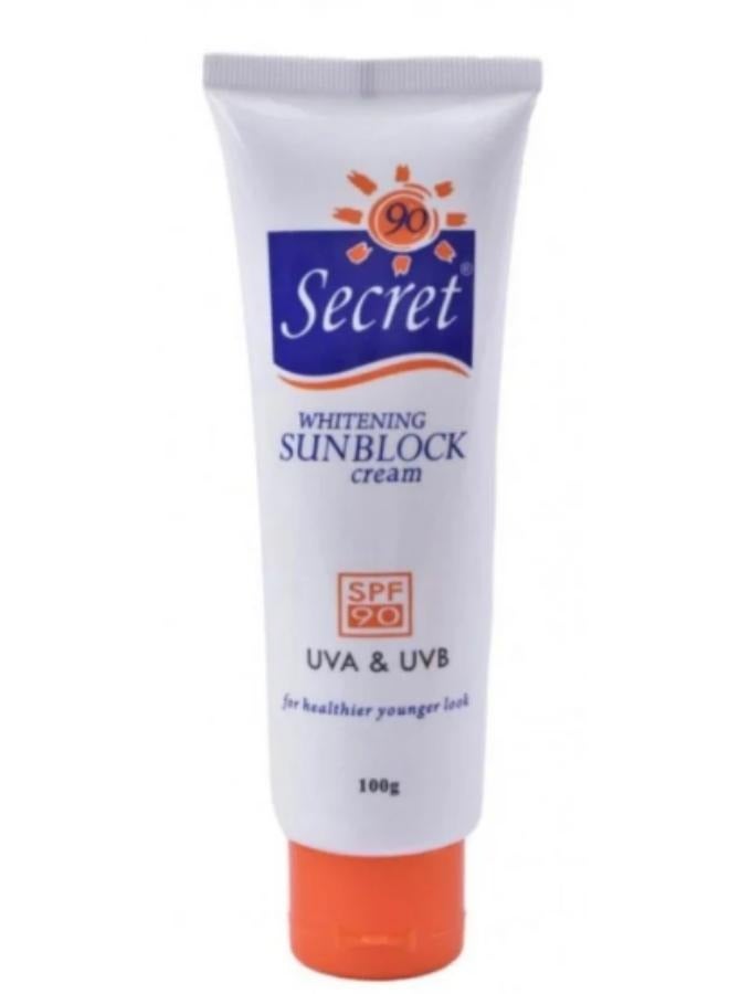 سيكريت كريم الحماية من أشعة الشمس مع تفتيح البشرة SPF 90 100G - Image 2