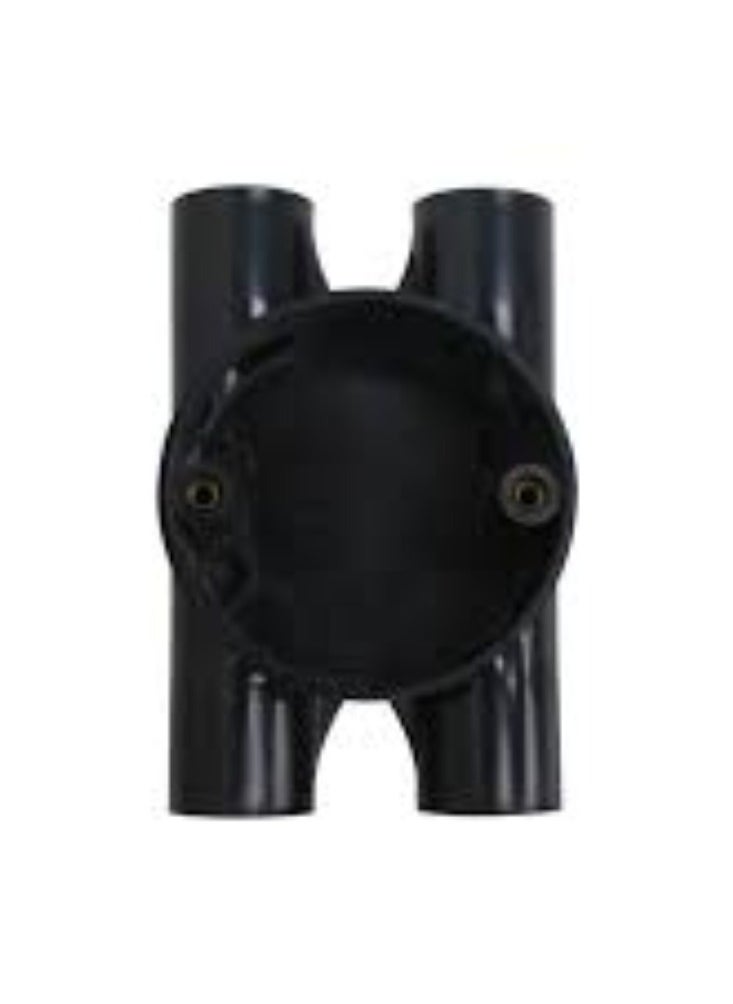 KNP - KNP Heavy Duty 4-Way Junction Box Pipe Fitting 20MM is designed to provide a secure and efficient connection point for four pipes in a variety of configurations. - Image 1