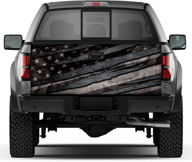 Factory Crafts Tailgate Vinyl Graphic Decal Wrap - Universal Fit, 66" x 25", Subdued V2 - Image 1