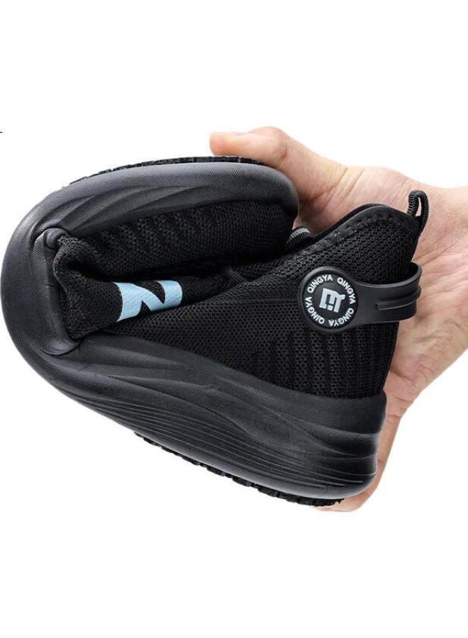 Qingya Men'S Chef Shoes Non-Slip Lightweight Soft Kitchen Special Back Kitchen Lightweight Breathable Men'S Work Shoes C028 40 - Image 1