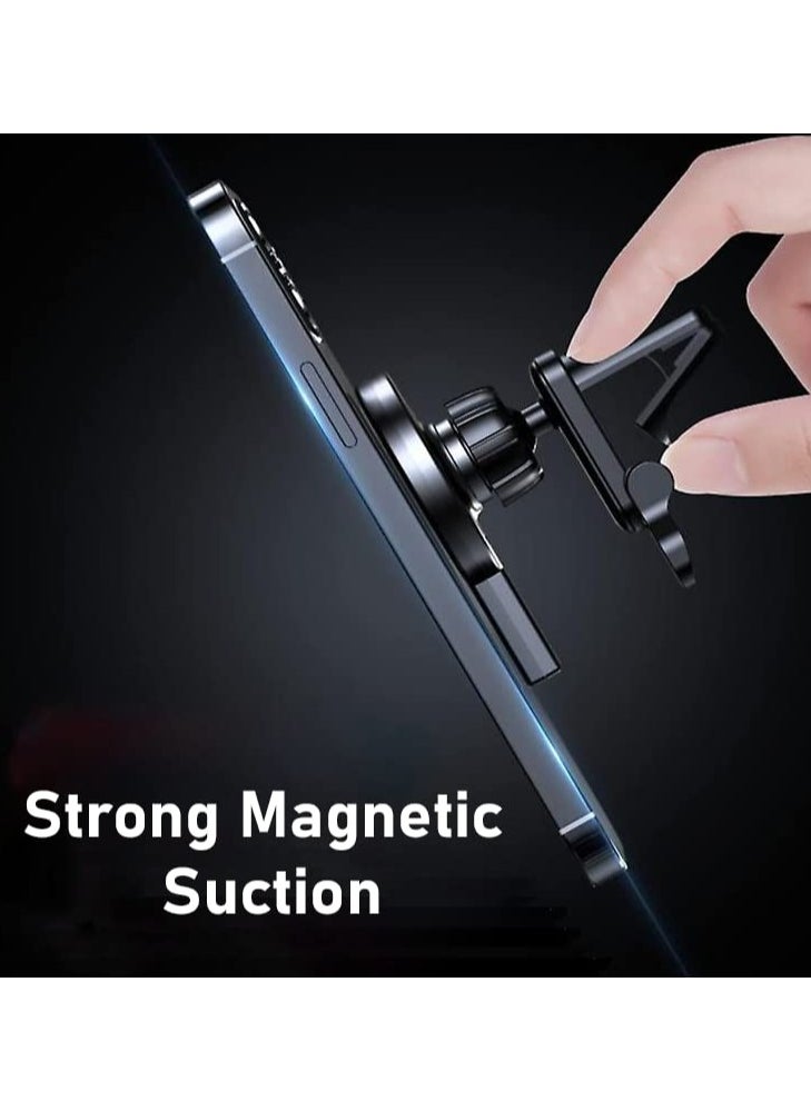 XVersion MagSafe Car Phone Charger/Holder with Fast Charging, Up to 15W, Compatible with iPhone 16/16 Plus/16 Pro/16 Pro Max, 15/15 Plus/15 Pro/15 Pro Max, 14/14 Plus/14 Pro/14 Pro Max, 13/13 Mini/13 Pro/13 Pro Max, 12/12 Mini/12 Pro/12 Pro Max, and Qi Devices – White  - Image 4