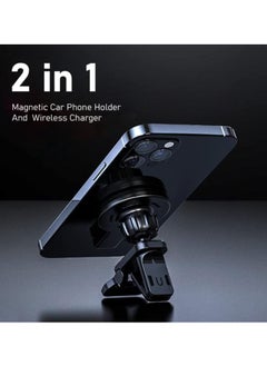 XVersion MagSafe Car Phone Charger/Holder with Fast Charging, Up to 15W, Compatible with iPhone 16/16 Plus/16 Pro/16 Pro Max, 15/15 Plus/15 Pro/15 Pro Max, 14/14 Plus/14 Pro/14 Pro Max, 13/13 Mini/13 Pro/13 Pro Max, 12/12 Mini/12 Pro/12 Pro Max, and Qi Devices – White  - Image 3