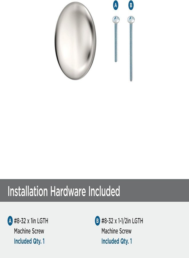Amerock BP53005PN | Edona 1-1/4 inch (32mm) Diameter Polished Nickel Cabinet Knob | Kitchen Cabinet Hardware | Furniture Hardware | Drawer Handle - Image 4