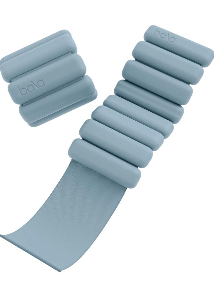 بالا قطعتين بالا - أساور أوزان للتمرين - 450غ - سماوي - Image 1