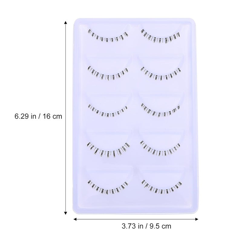 False Bottom Eyelashes Strip 10 Pairs Stem Natural Look Lightweight Lower Lashes for Women Everyday Makeup - Image 2