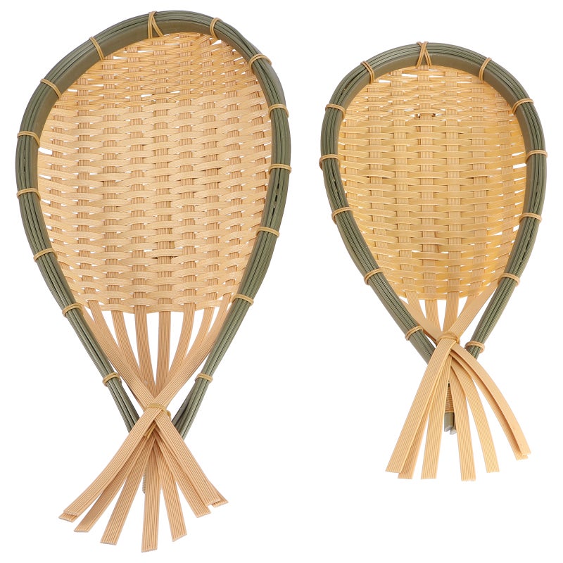 2Pcs Simulated Rattan Woven Basket Home Bread Fruit Basket Decorative Basket - Image 1