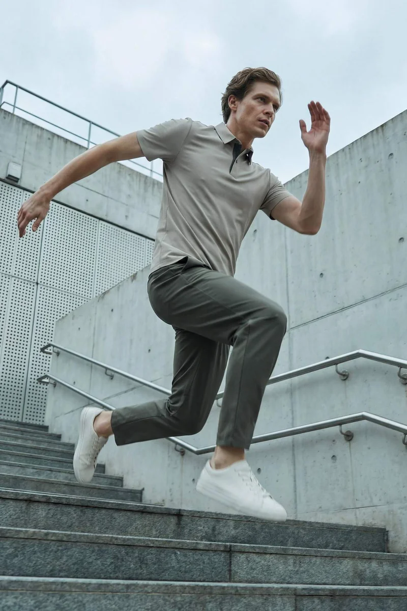 ديفاكتو Flexible Slim Fit Polo T-Shirt