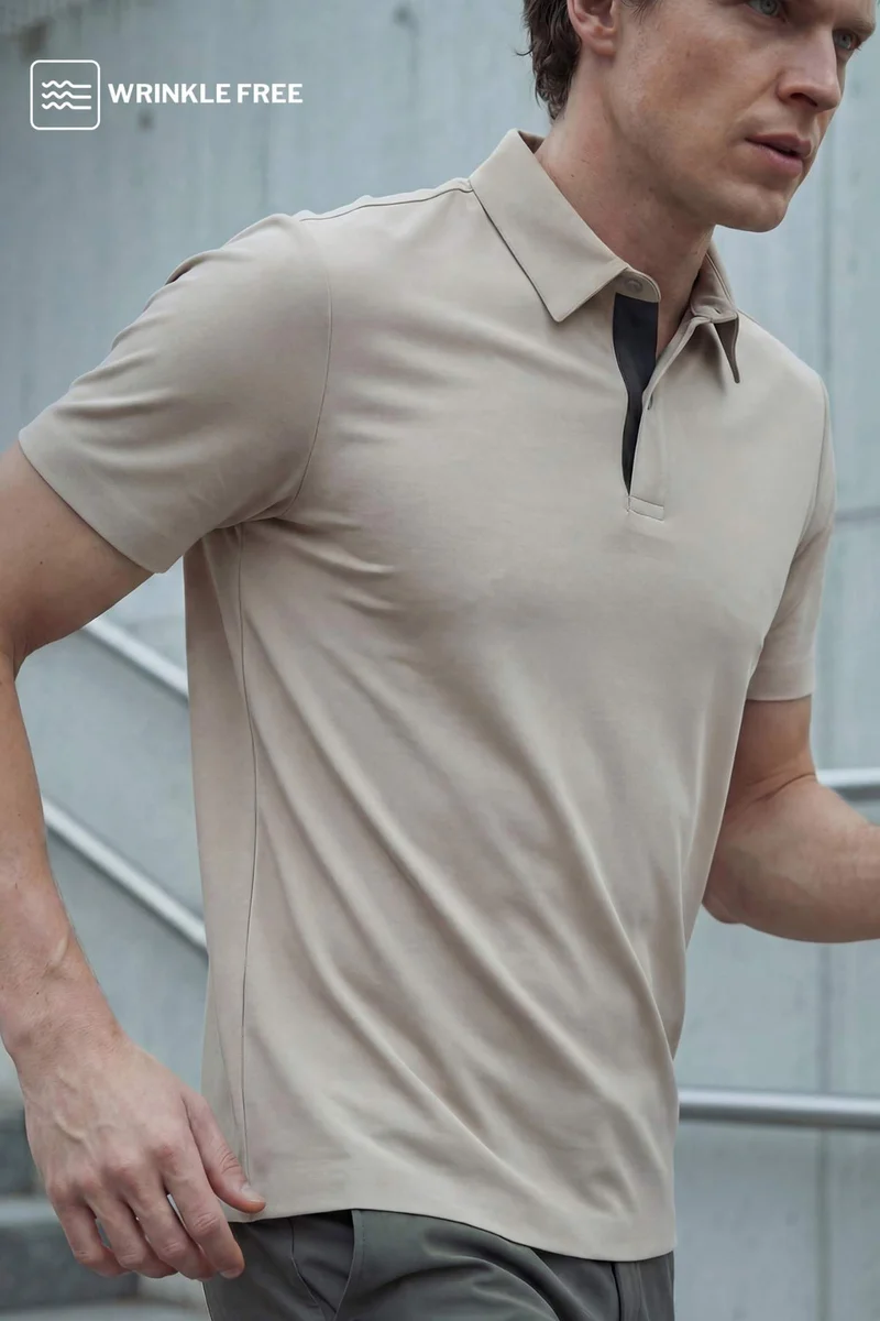 ديفاكتو Flexible Slim Fit Polo T-Shirt