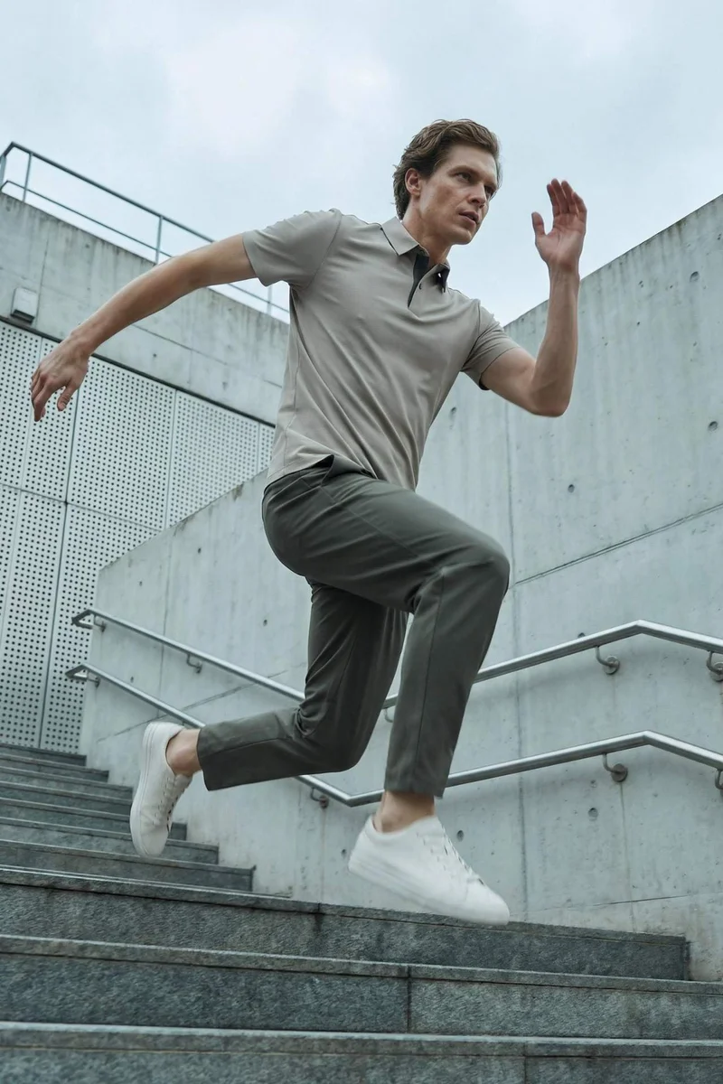 ديفاكتو Flexible Slim Fit Polo T-Shirt