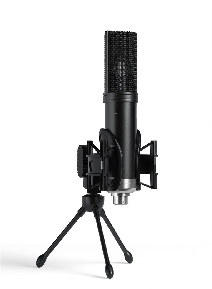 Tiktok live singing dedicated, professional 48V live sound card, mobile phone sound card, music mixer (with tripod microphone) - Image 2