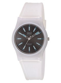 Q&Q Watch for Women, Quartz Movement, Analog Display, White Resin Strap-VP34J044Y