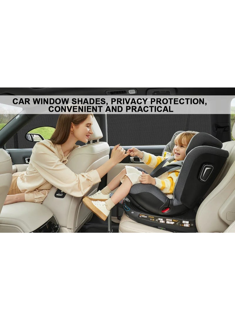 عسافكو  مظلة شمسية عالمية للنافذة الجانبية للسيارة للأطفال – عبوة من قطعتين – حماية من أشعة الشمس والحرارة، تصميم قابل للطي وسهل التركيب، مناسبة لـ 99% من السيارات والسيدان والـSUV - Image 5