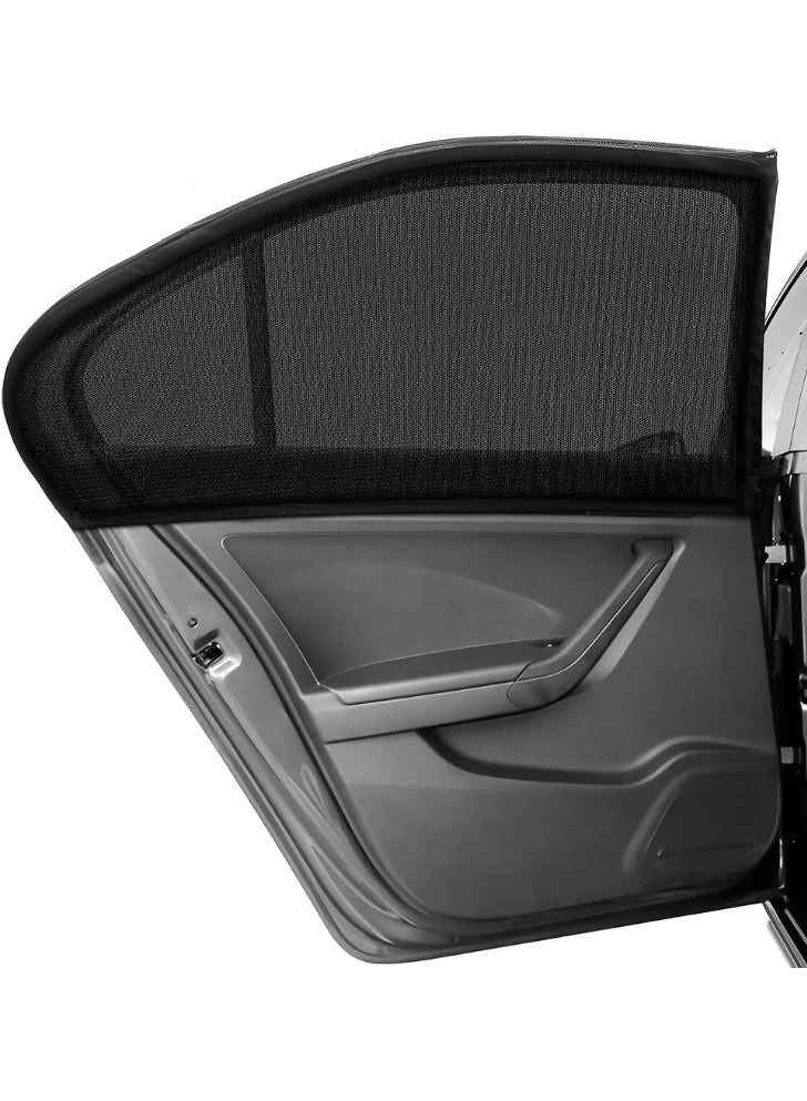 عسافكو  مظلة شمسية عالمية للنافذة الجانبية للسيارة للأطفال – عبوة من قطعتين – حماية من أشعة الشمس والحرارة، تصميم قابل للطي وسهل التركيب، مناسبة لـ 99% من السيارات والسيدان والـSUV - Image 1