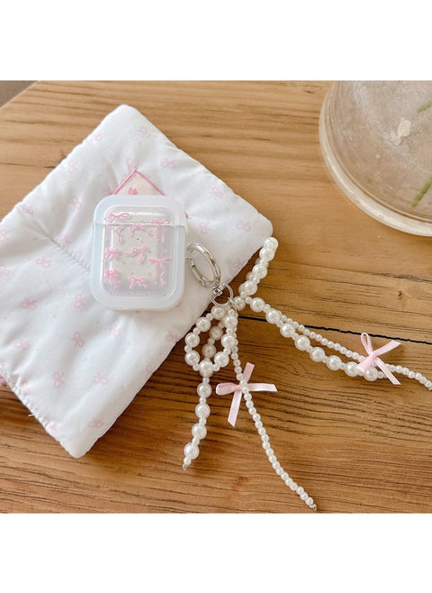 Bow Leopard Print Ins Suitable For Apple Bluetooth Airpods Pro Protective Case Airpods4 Generation Earphone Case-Color:Love + Ornaments-Applicable Models:airpods 4