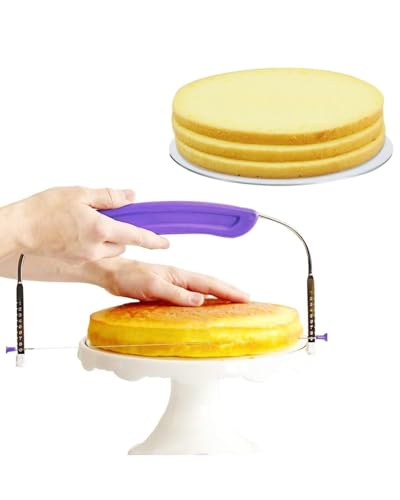 PROKITCHEN Cake Leveler Cake Leveler  Slicer Adjustable Cake Cutter Slicer Leveler Cake Layer Slicer Layer Cake Wire Cutter for Wedding Birthday Suitable for 10 Inch Cake Slicer For Even Slices