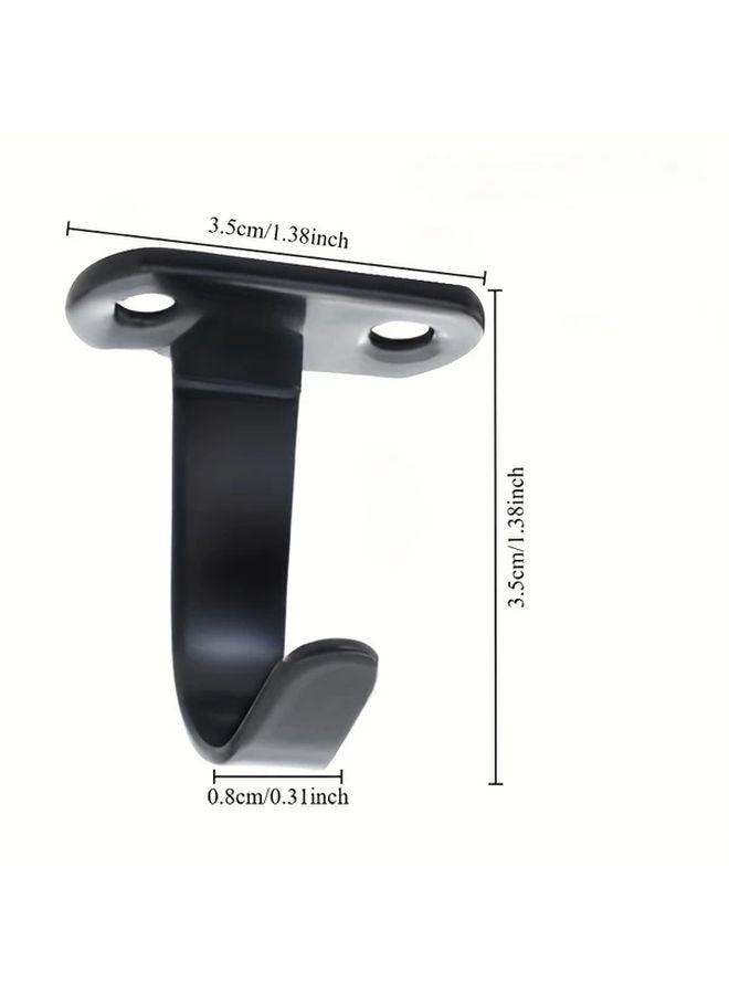 5pcs Black Metal Ceiling Hooks For Plants Bird Feeders Lights Indoor Outdoor Use - Image 5