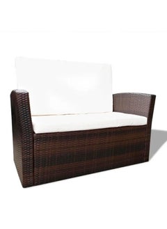 vidaXL 4 Piece Garden Lounge set with Cushions Poly Rattan Brown - pzsku/ZAAD54A21022E2E140D06Z/45/_/1696401443/cd2e8956-4ae6-4578-b761-52426c93db5e