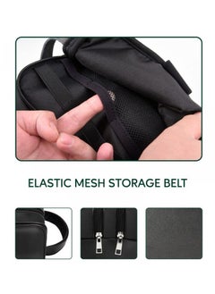 GREEN LION Elegant Pouch Travel In Style, Luxurious, Top Grade Material, Waterproof And Quick-Dry interior And Coating, Shock Resistance To Fall Off, Multifunctional Storage with Multi Pockets - Black  - Image 5