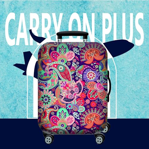Handcuffs Luggage Cover Trolley Travel Covers, Washable Dust Proof Anti-Scratch Suitcase Protector (Multicolour-Mandala, L (27"-30")) - Image 2