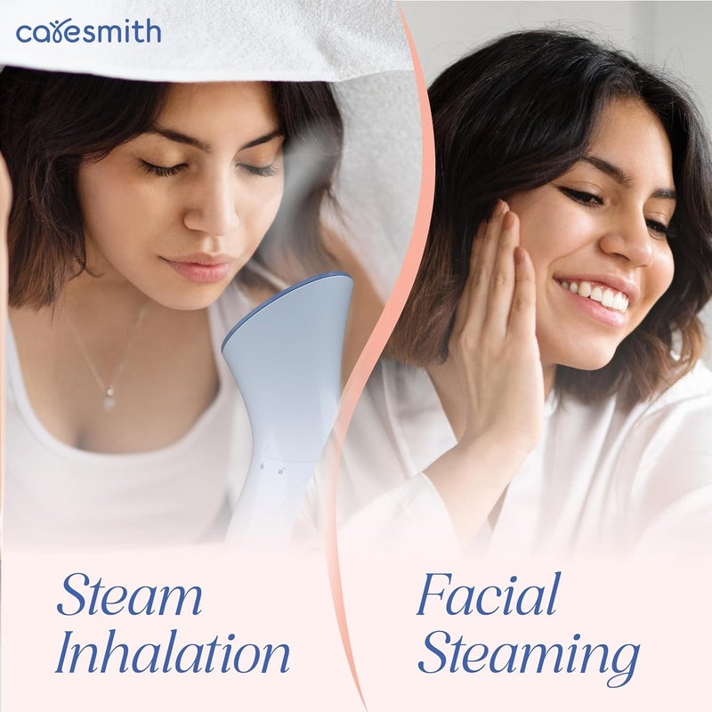 CARESMITH 2 In 1 Face Steamer Steamer For Cold Cough 16 Mins Of Natural Steam With 170Ml Large Tank Dedicated Chamber For Balms Oils Vaporizer Steamer With Cough Cold Facial AntiSplash Technology - Image 5