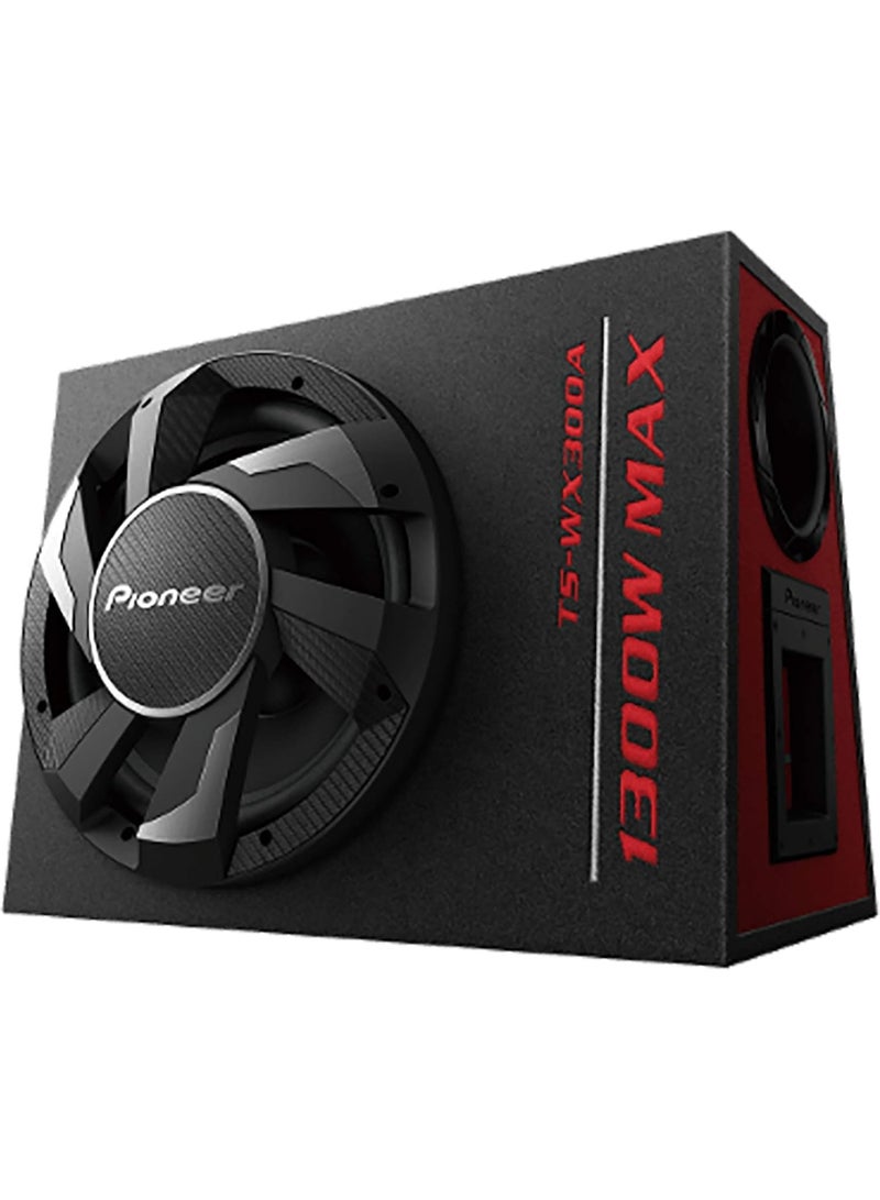 بايونير مكبر صوت فرعي نشط من بايونير TS-WX300A مقاس 12 بوصة مزود بمضخم صوت مدمج من الفئة D (1300 واط) وملف صوتي واحد - Image 1
