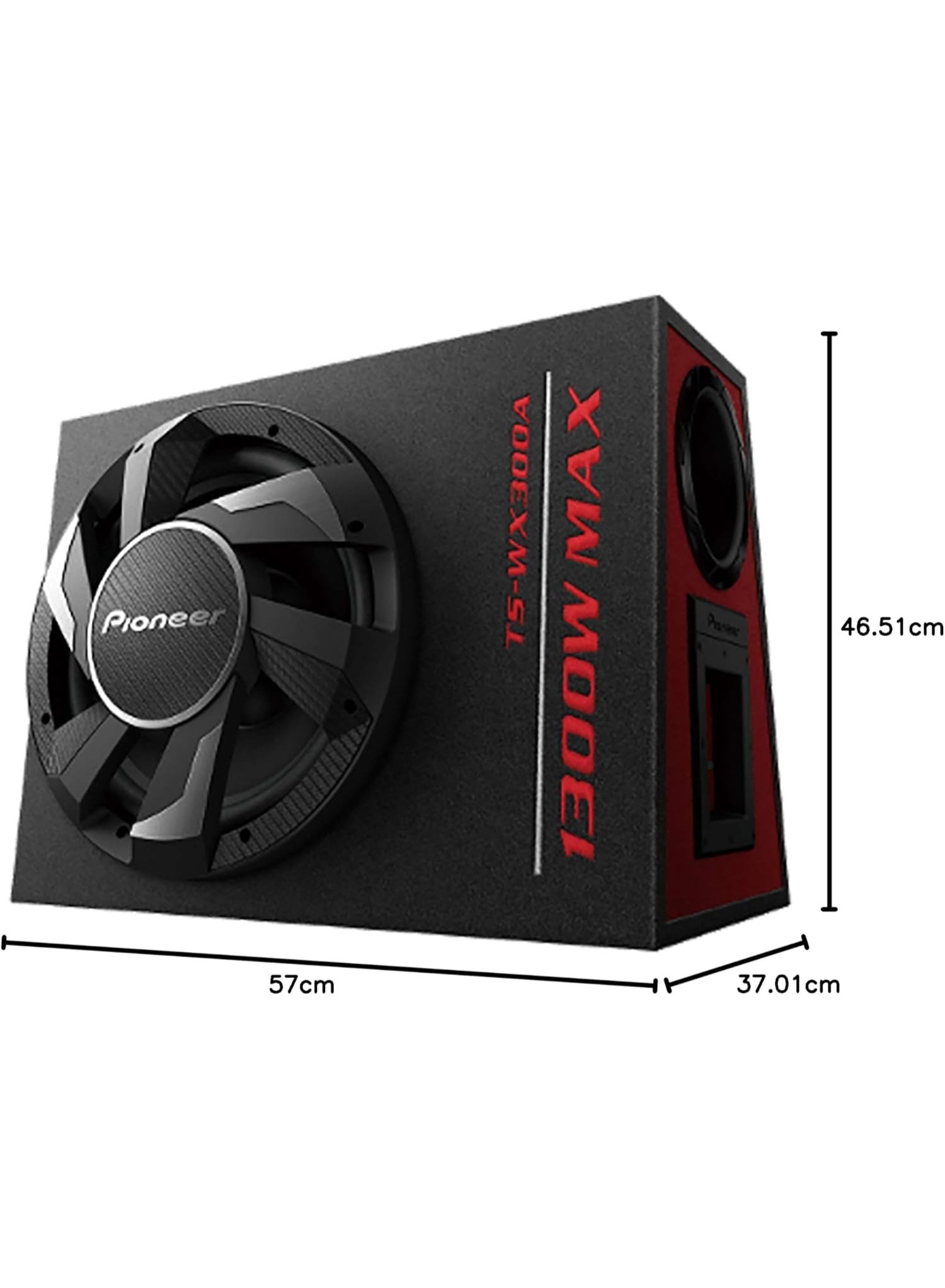 Pioneer TS-WX300A ウーファー 1300W Pioneer TS-WX300A 1300Watt Subwoofer Amplifier | 12 in