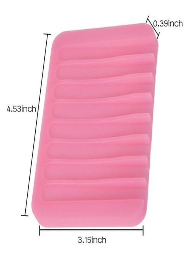 CONNECTWIDE� Silicon soap Drying mat Self Draining Silicone Drying Mat Silicone Soap Dish/Soap Holder Soap Tray Size : 12 * 8 * 1Cm (1 pc) (Baby Pink) - Image 5
