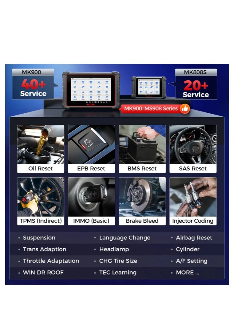 Autel - 2024 Autel MaxiCOM MK900 Auto All System Diagnostic Scanner Tool Bidirectional - Image 1