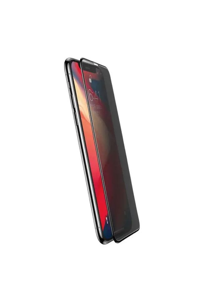 ديفيا زجاج بشاشة كاملة مضاد للتوهج لآيفون 6.5 – أسود - Image 1