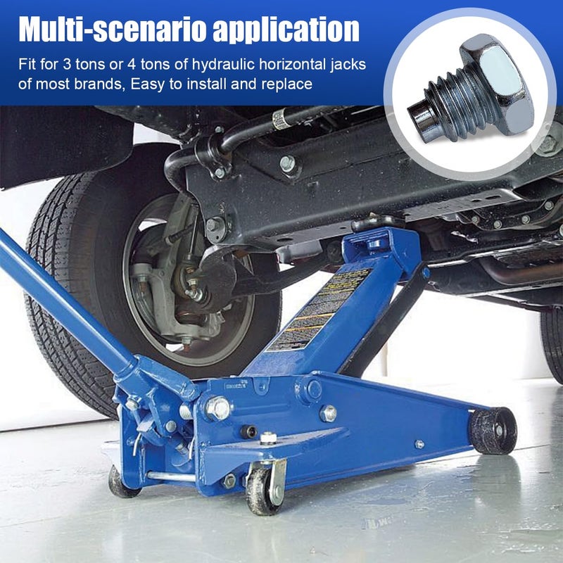 smilfuy Car Floor Jack Handle Bolts, 3 Ton 4 Ton Horizontal Floor Jack Pressure Rod Fixed Screw Replacement for Hydraulic Top Handle, Horizontal Car Floor Jack Tiny Spare Parts (2PCS) - Image 4