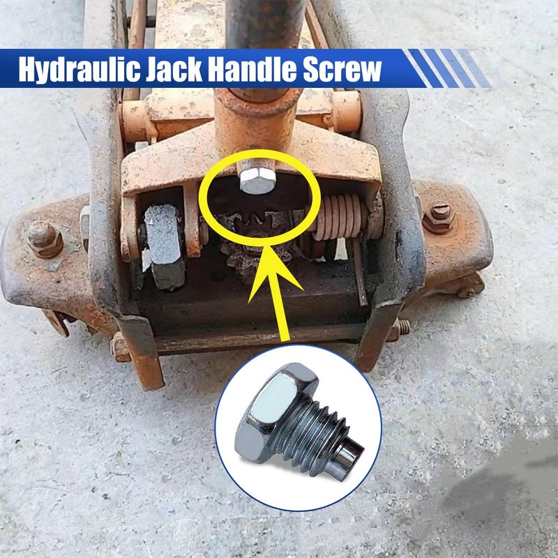 smilfuy Car Floor Jack Handle Bolts, 3 Ton 4 Ton Horizontal Floor Jack Pressure Rod Fixed Screw Replacement for Hydraulic Top Handle, Horizontal Car Floor Jack Tiny Spare Parts (2PCS) - Image 3