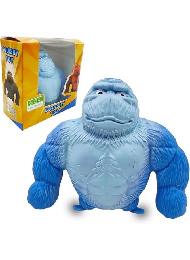 Original Trending Stretchy Blue Monkey Toy,Stretch Gorilla Toy for Kids and Adults,Trending Monkey Toy,Stress Relief Toy as Gift for Easter,Christmas,Birthday