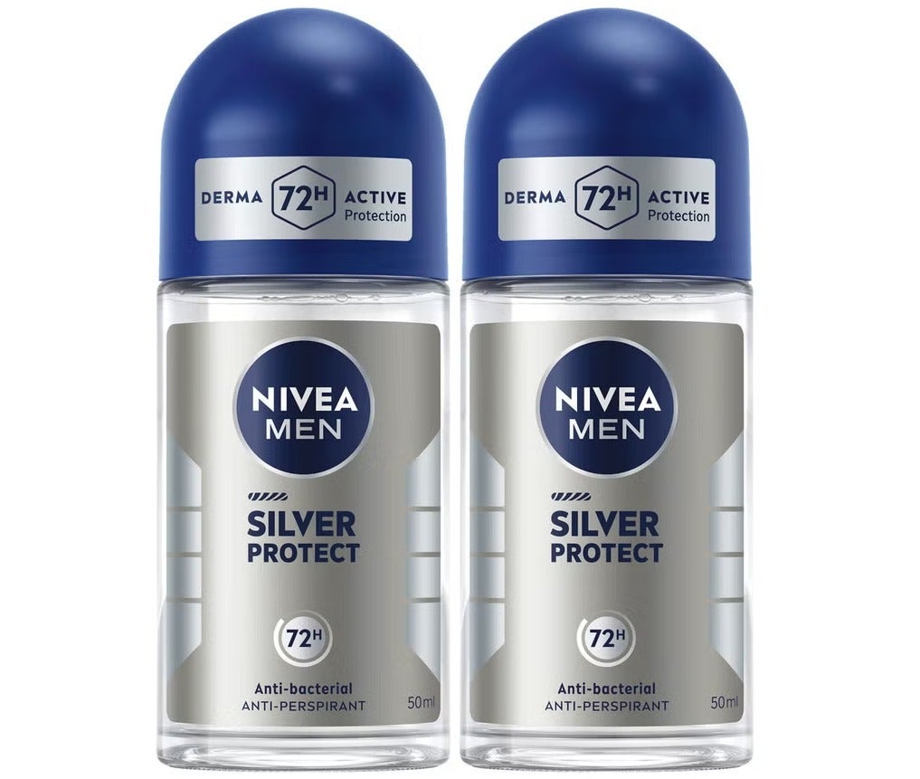 Nivea Antiperspirant Roll-on Silver Protect 2x50ml