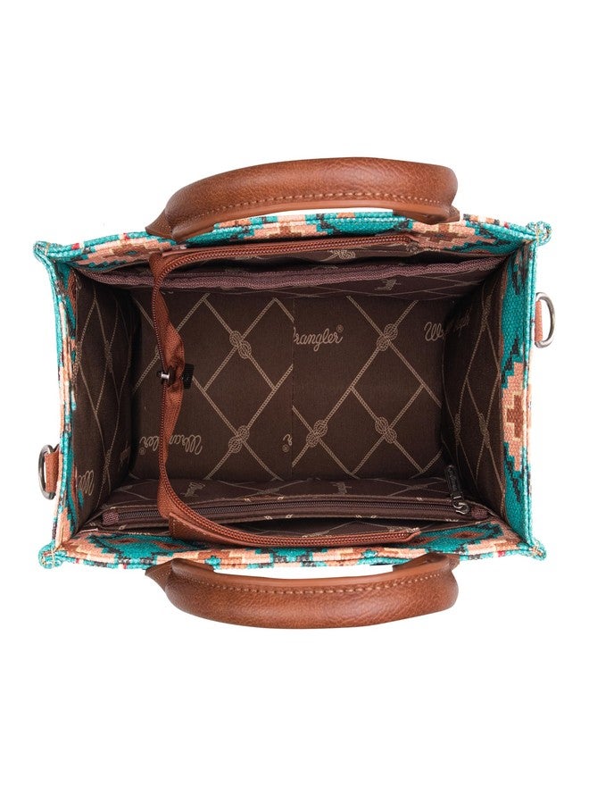 Wrangler Turquoise Aztec Small Handbag - Image 3
