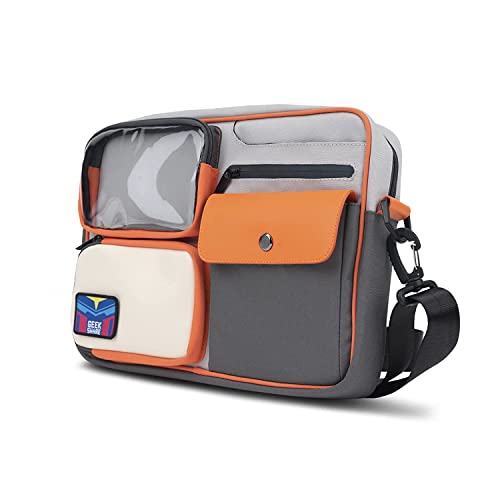 GeekShare Multifunctional SwitchOLED Travel Carrying CaseColor Contrast Vintage Messenger Bag Compatible with SwitchPortable Storage Bag - Image 1