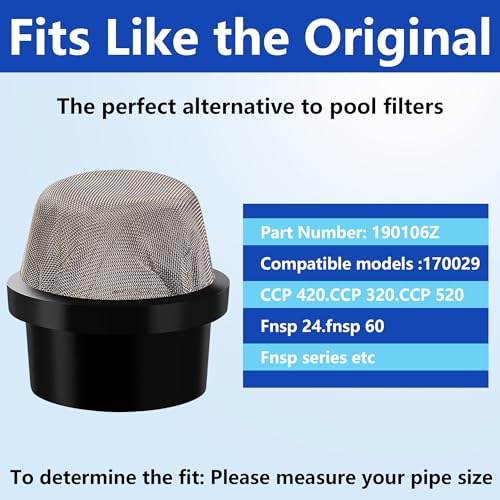 DECOHS 2 Pcs 190106Z Air Bleeder Screen Cap- Stainless Steel Screen Filter Cap Replacement Parts- Air Valve Strainer Cap for Most Pools Filters - Image 4
