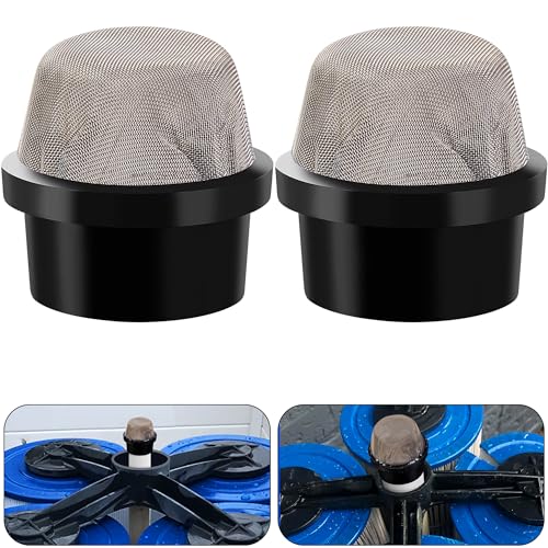 DECOHS 2 Pcs 190106Z Air Bleeder Screen Cap- Stainless Steel Screen Filter Cap Replacement Parts- Air Valve Strainer Cap for Most Pools Filters - Image 1