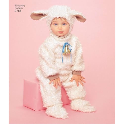 Simplicity 2788 Lamb, Chick, Witch, Pumpkin and Lady Sewing Pattern for Toddlers Halloween Costume, Sizes A 1/2-4 - Image 5