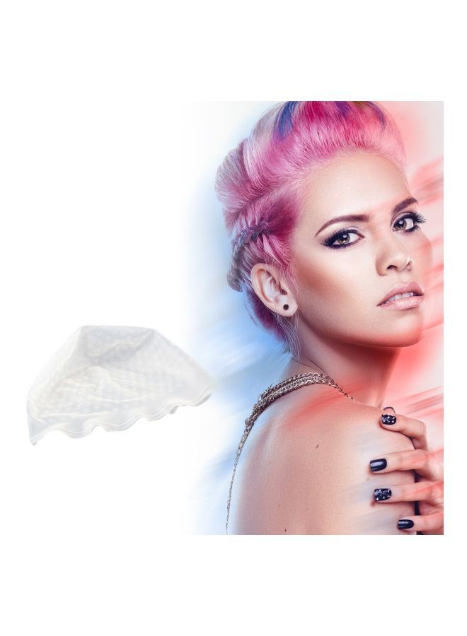 NIBEMINENT Professional Reusable Hair Colouring Cap White 31x22cm - Image 2