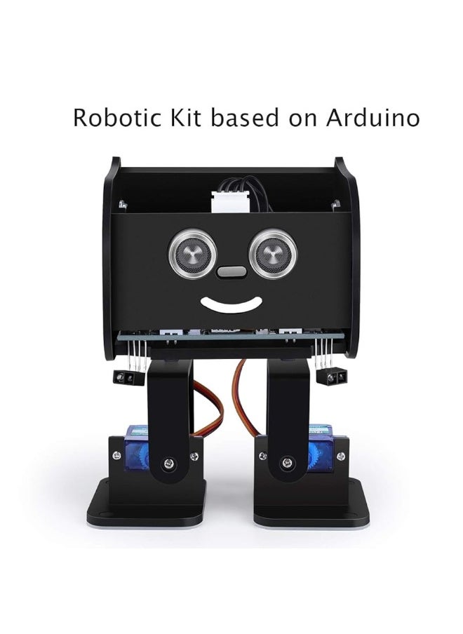 ELEGOO Penguin Bot Biped Robot Kit Compatible with Arduino IDE, STEM Project for Kids, Teens, Adults, Robotics & Engineering Toy, Science & Coding Set for Kids, Gift for Boys Girls (Black)