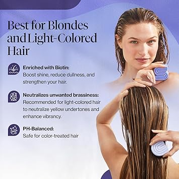 Kitsch بار الشامبو الأرجواني من كيتش للشعر الرمادي المعالج بالألوان مصنوع في الولايات المتحدة - Image 3