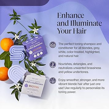 Kitsch بار الشامبو الأرجواني من كيتش للشعر الرمادي المعالج بالألوان مصنوع في الولايات المتحدة - Image 2