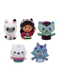 ginsey Nbc Universal Gabby'S Dollhouse Bath Finger Puppets, 10 Pc - Party Favors, Educational, Bath Toys, Story Time, Beach Toys, Playtime, Stocking Stuffer  - Image 1