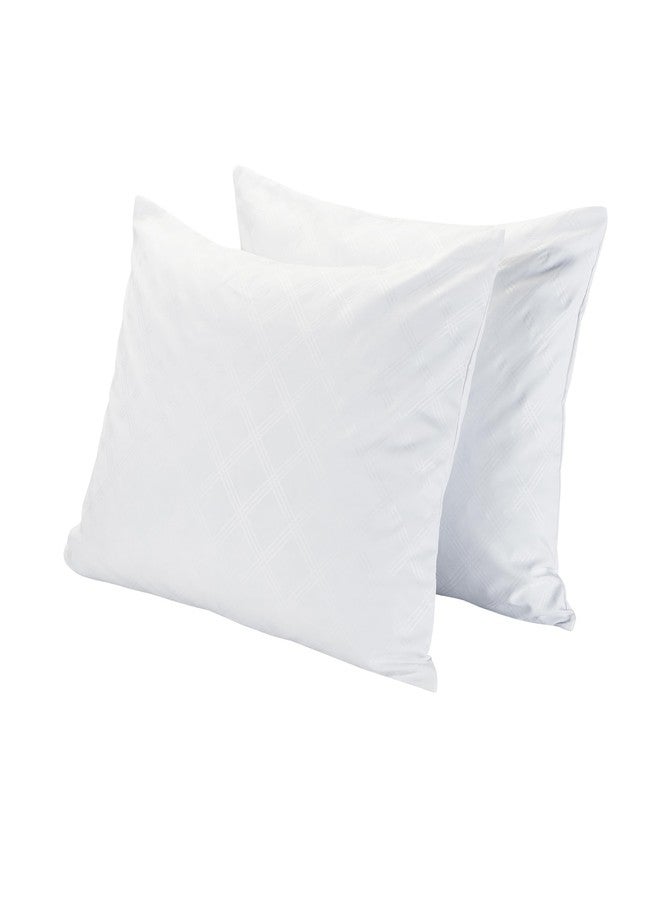 Vibe, Standard Embossed Gel-Infused Memory Foam Cluster Pillow, 2 Pack, (20” x 26, White 2 Count - Image 1