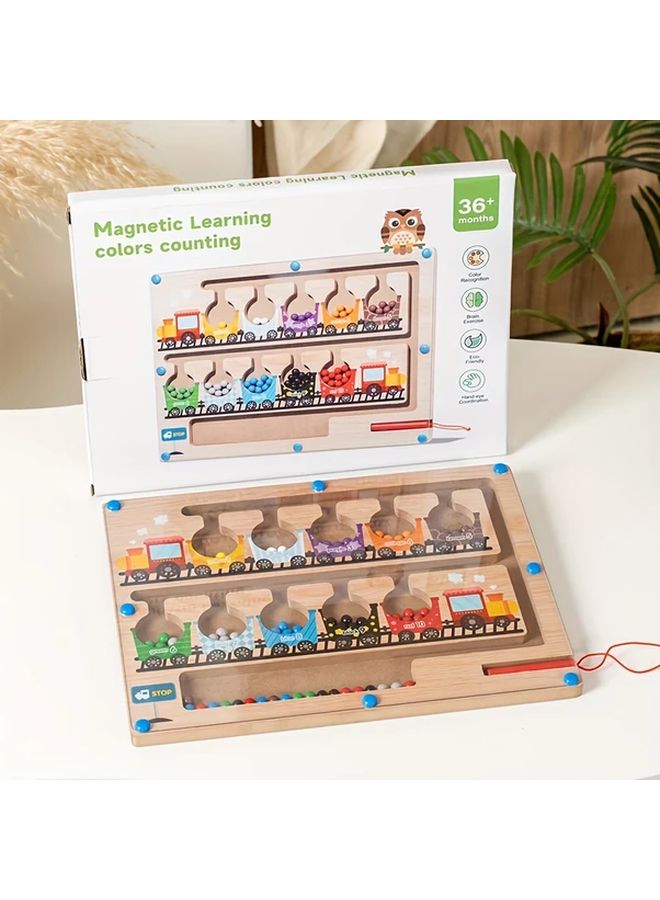 Educational Train Bead Maze Toy for Toddlers STEM Learning Fine Motor Skills Gift - Image 4
