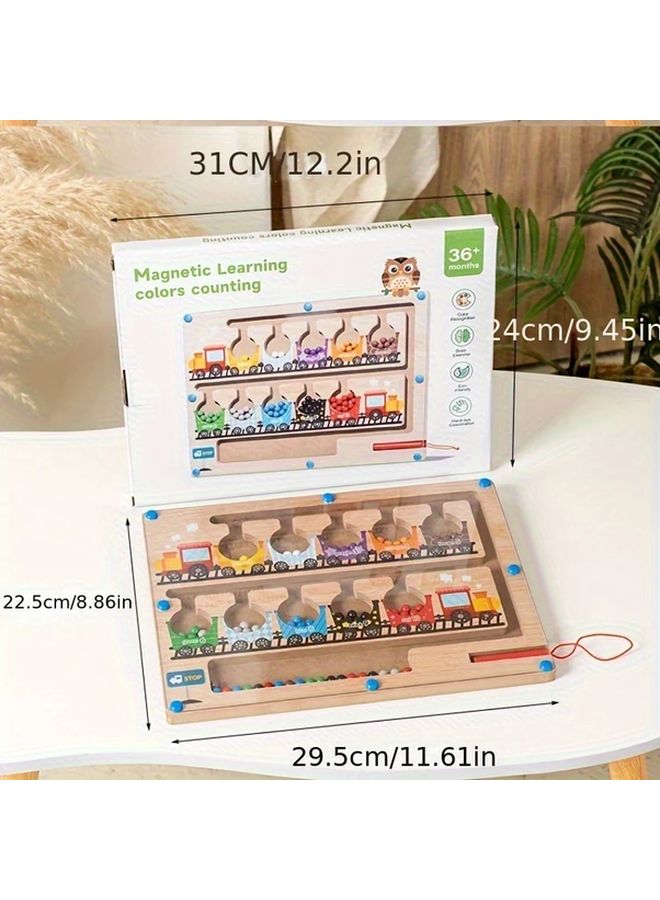 Educational Train Bead Maze Toy for Toddlers STEM Learning Fine Motor Skills Gift - Image 3