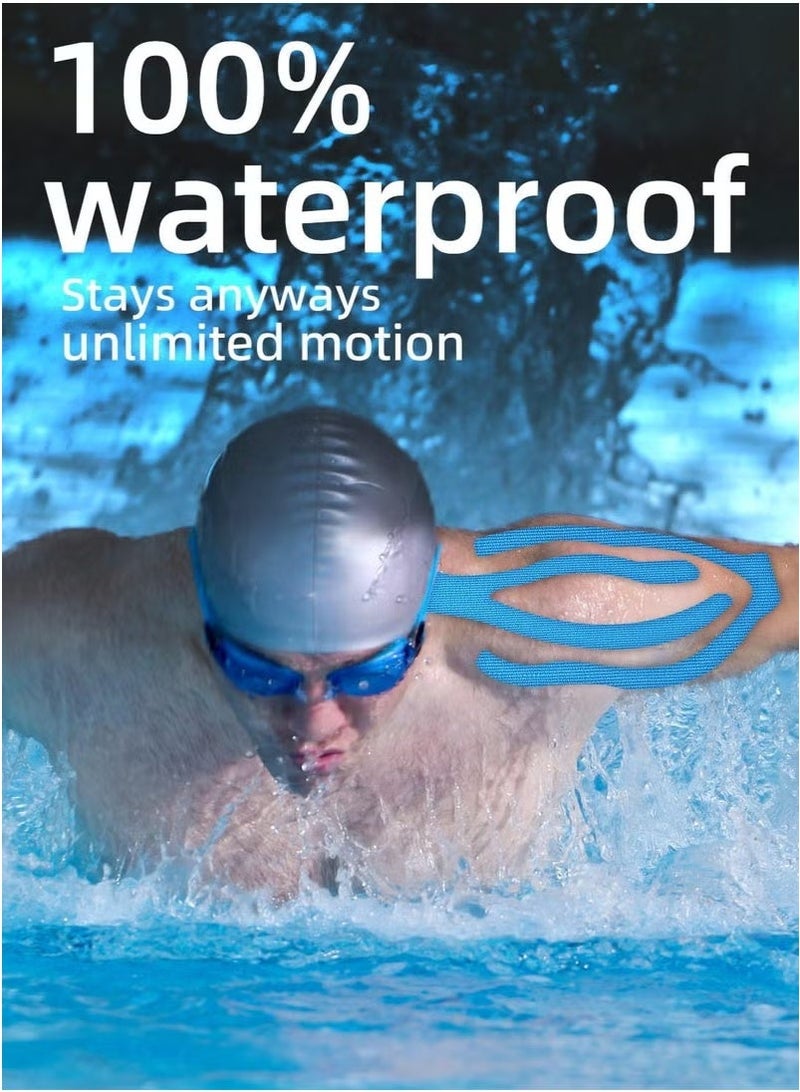 2 Roll Waterproof Breathable Kinesiology Tape (Black) - Image 3