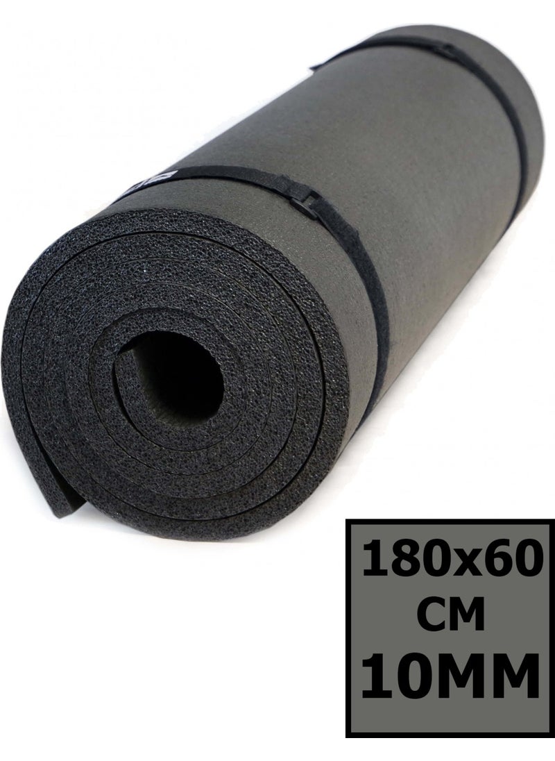 Markafox 10MM Yoga Mat with Lightweight Carrying Strap - Waterproof Camping and Pilates Mat 180X60  - Image 2