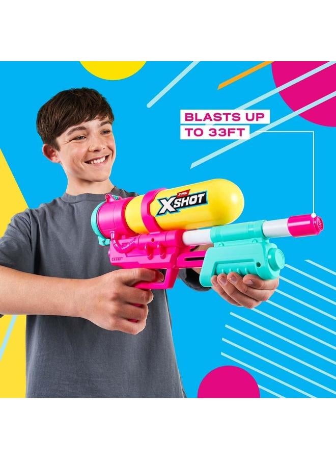 ZURU-XSHOT WATER-ZURU XSHOT Retro Fast-Fill REMPLISSAGE RAPIDE - Pink - Image 1